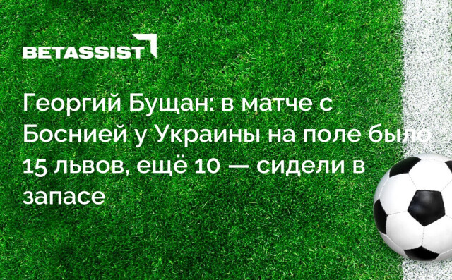 Георгий Бущан: в матче с Боснией у Украины на поле было 15 львов, ещё 10 — сидели в запасе