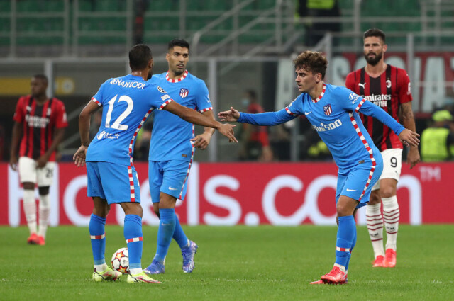 «Атлетико» одерживает волевую победу над «Миланом» со счётом 2:1