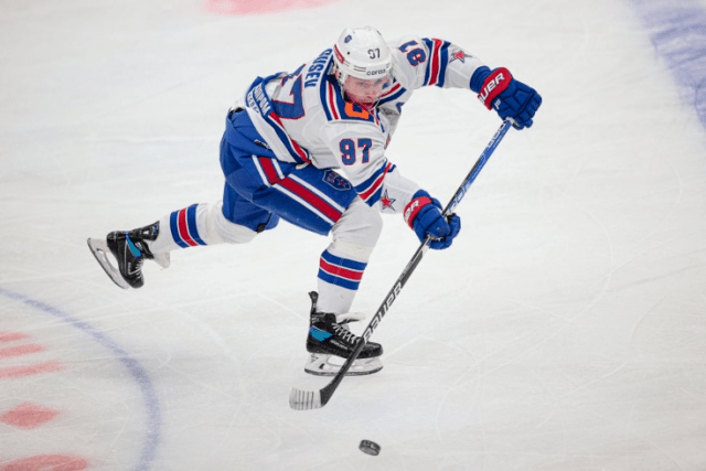 Никита Гусев — седьмой игрок в истории КХЛ, набравший 450 очков