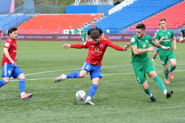 «СКА-Хабаровск» поднялся на третье место в ФНЛ, обыграв «Томь»