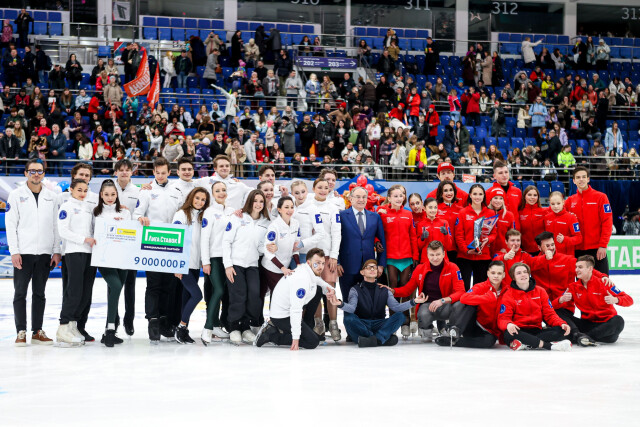 Команда Загитовой получила 11 млн рублей за победу на Кубке Первого канала