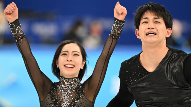 Миура и Кихара стали лучшими в короткой программе спортивных пар на ЧМ-2023