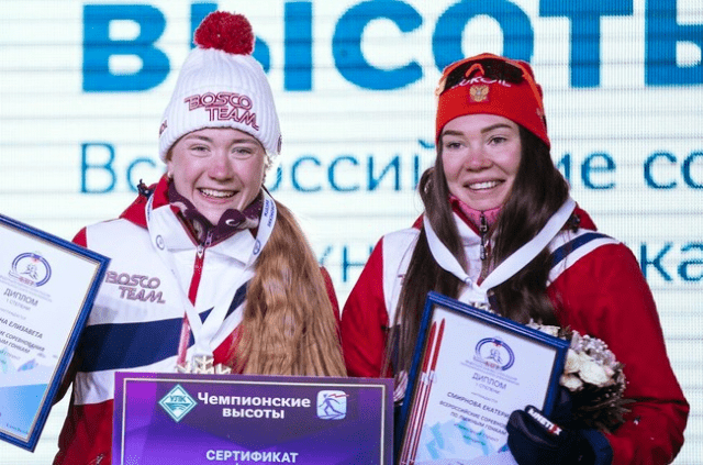 Смирнова и Пантрина выиграли командный спринт на ЧР по лыжным гонкам