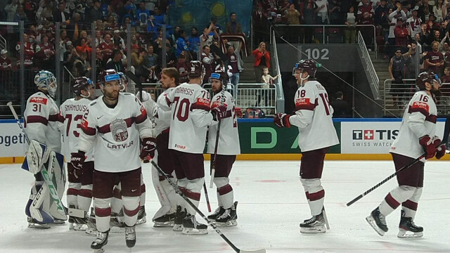 Сборная Латвии впервые в своей истории вышла в полуфинал чемпионата мира